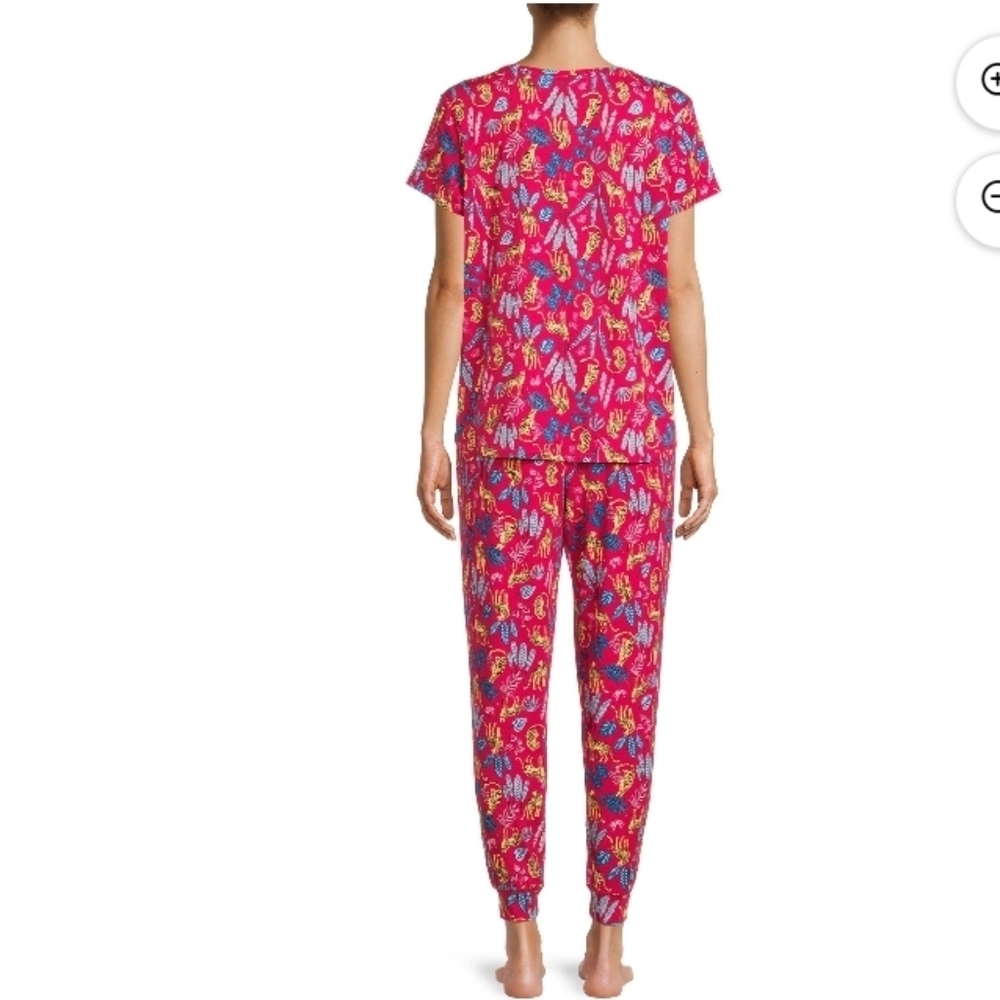 SECRET Treasures Women's  Size L  Short Sleeve T-Shirt and Joggers Pajama Set - Picture 6 of 16